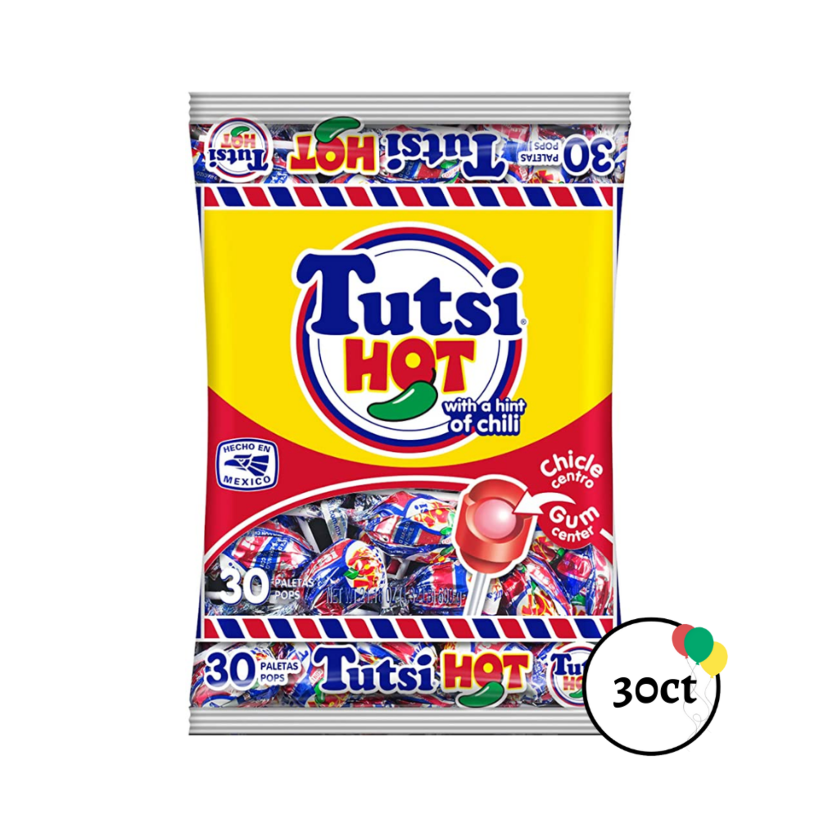 Tutsi Tutsi Hot Lollipop 30ct