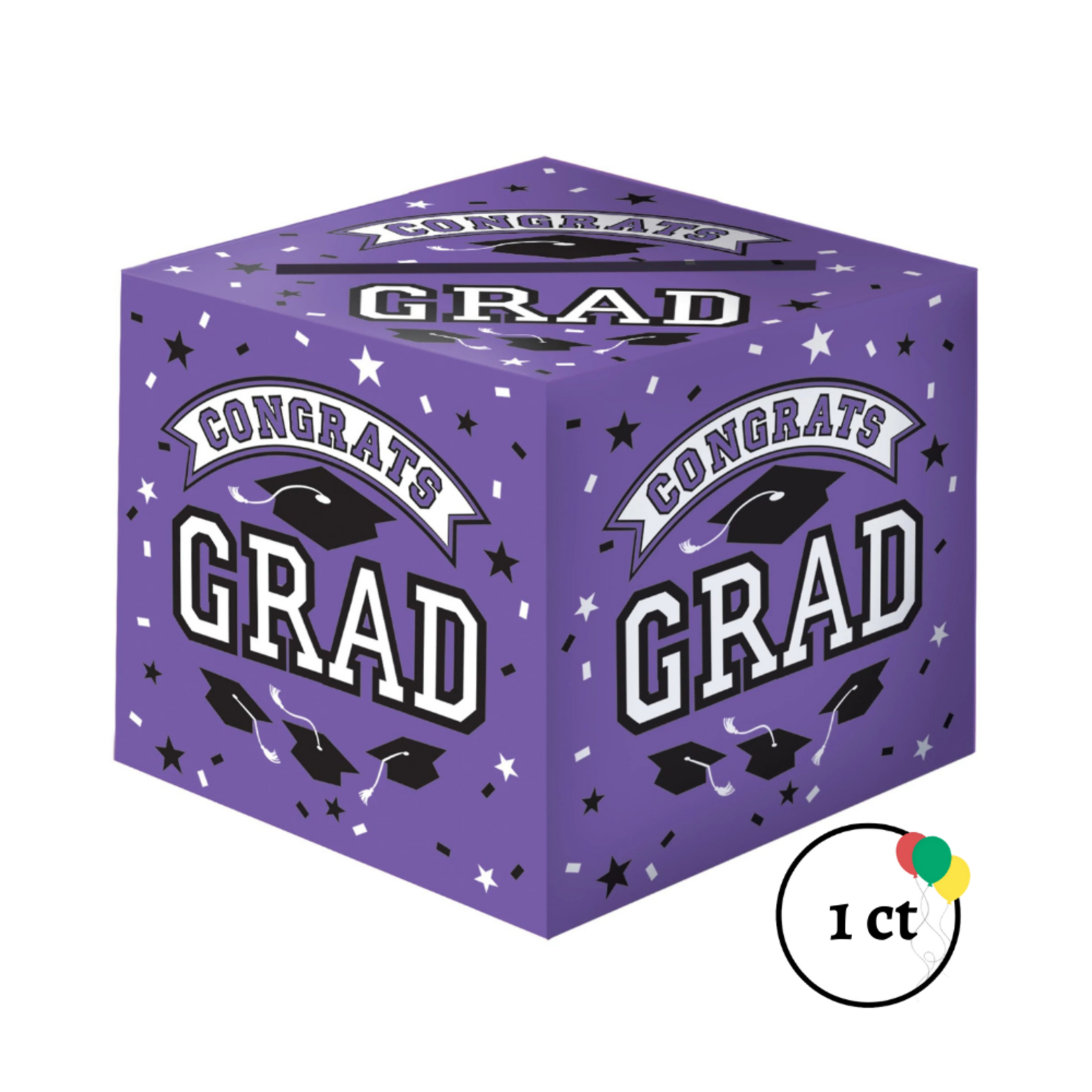 Graduation Card Holder Box - Purple