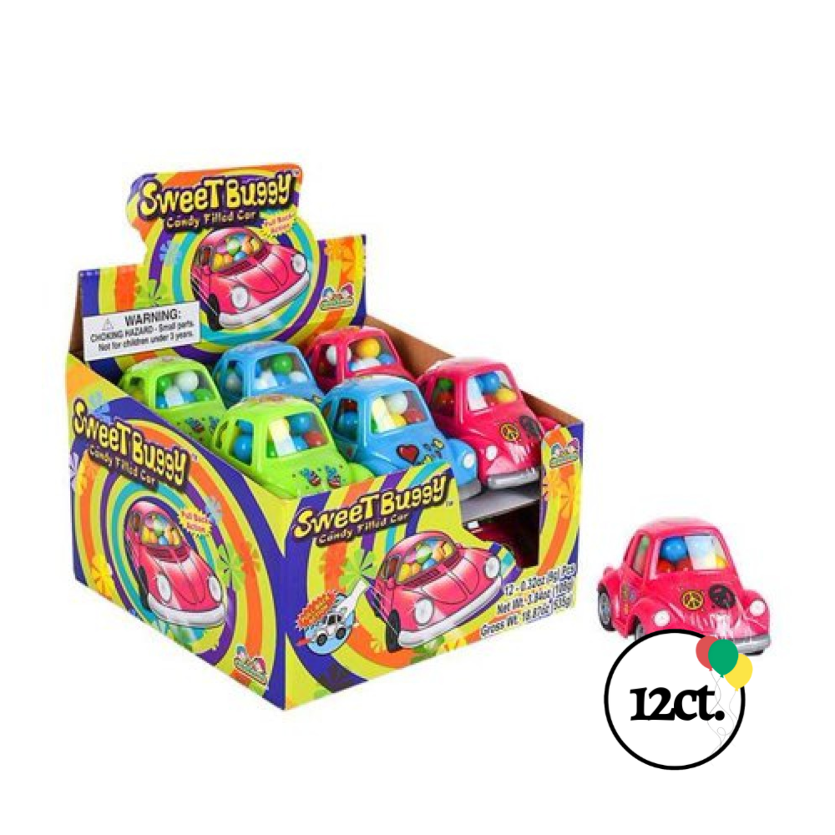 Kidsmania Sweet Buggy Candy Filled Car 12ct.