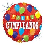 18" Fiesta de Cumpleanos Balloon