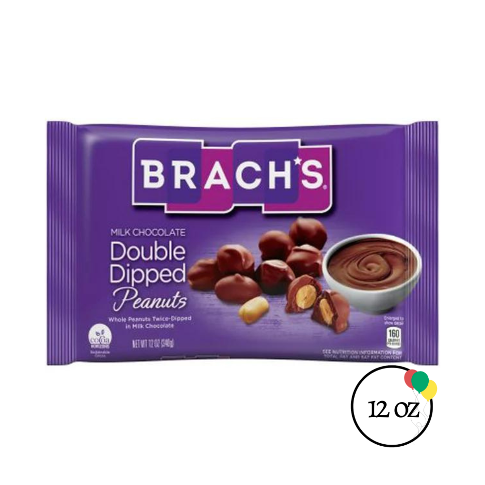 Brachs Brach's Milk Chocolate Double Dipped Peanuts 12oz.