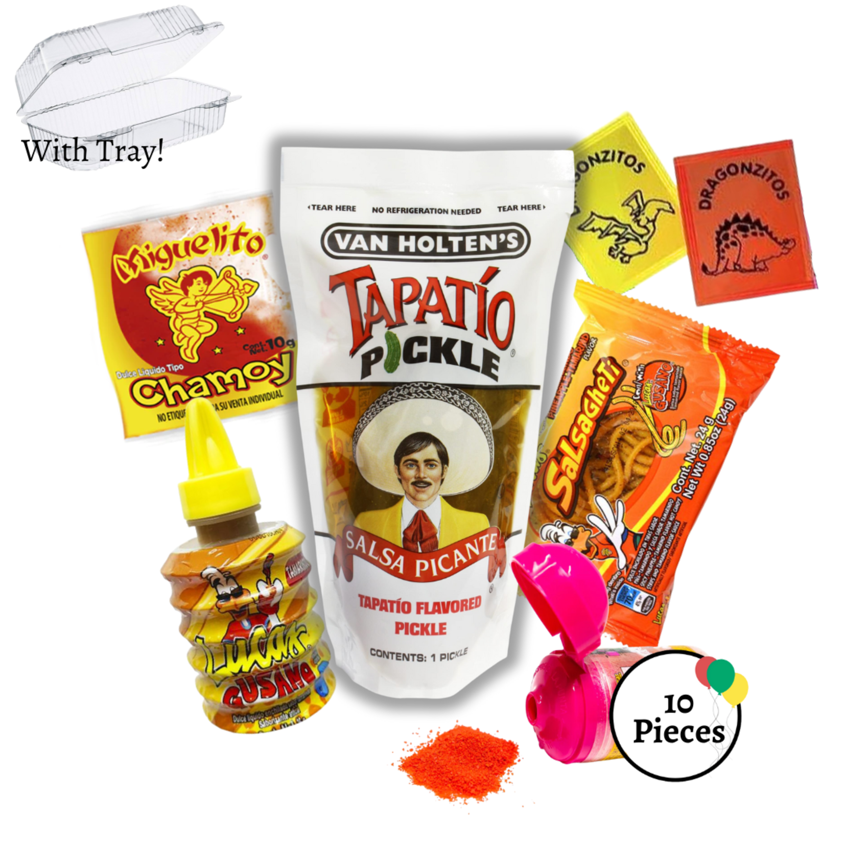 Spicy Tapatio Pickle Kit with Chamoy