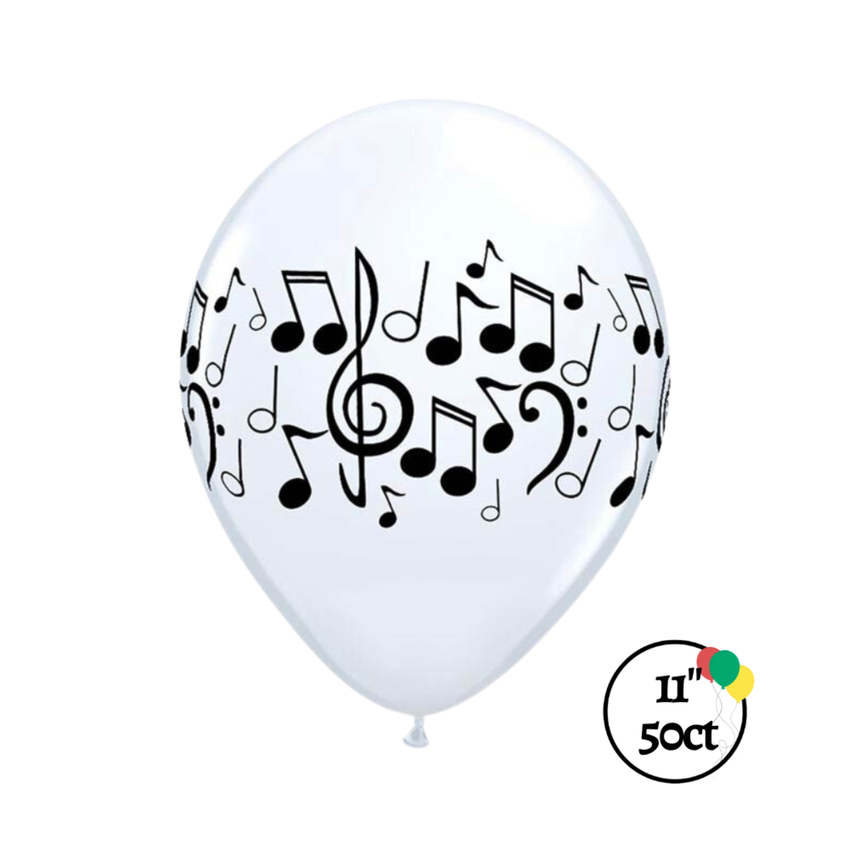 Qualatex Qualatex Music Notes Balloons 11" 50ct