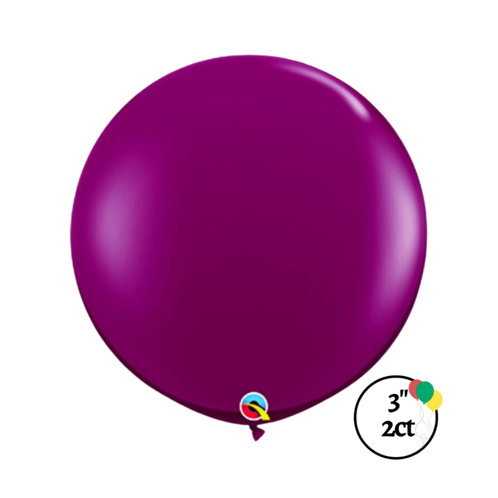 Qualatex Qualatex Sparkling Burgundy 3' 2ct