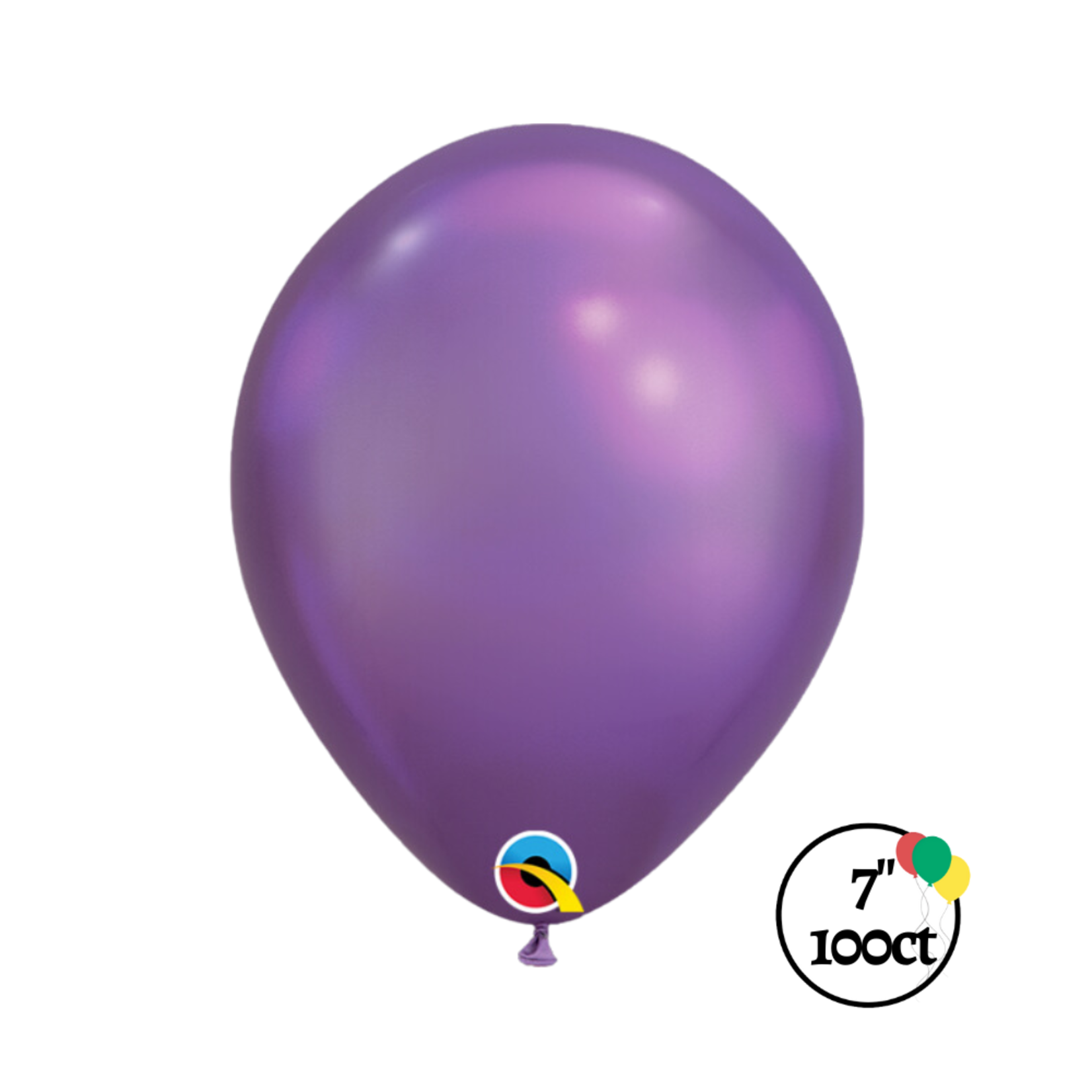Qualatex Qualatex Chrome Purple 7" 100ct