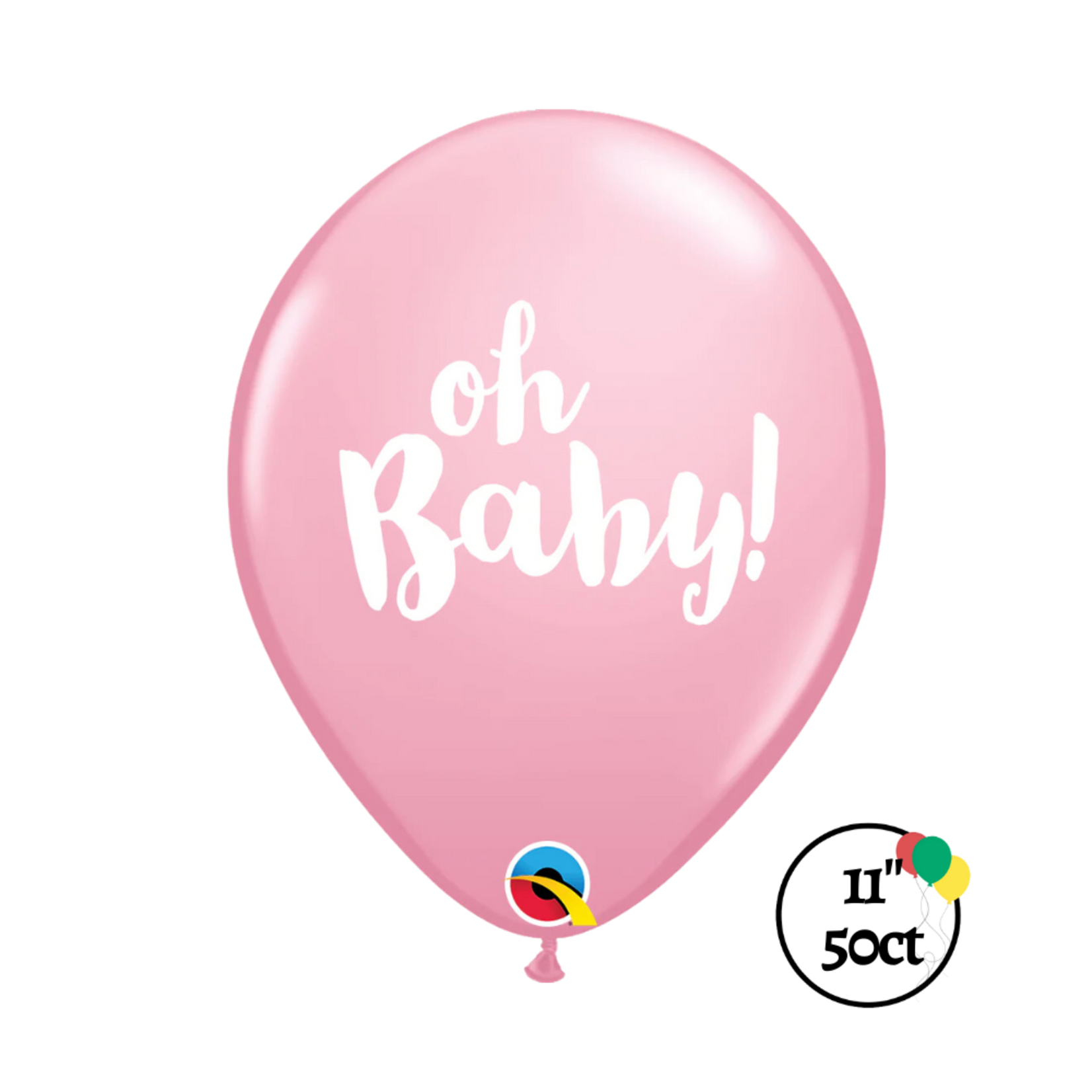 Qualatex Qualatex Pink Oh Baby Balloons 11"
