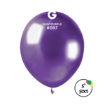 Gemar Gemar 5" Shiny Purple 50ct Balloon
