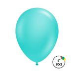 Tuftex 5" Tuftex Met. Seafoam balloons