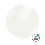 Tuftex 17" Tuftex White 50ct Balloon