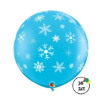 36" Snowflake Sparkle Balloons