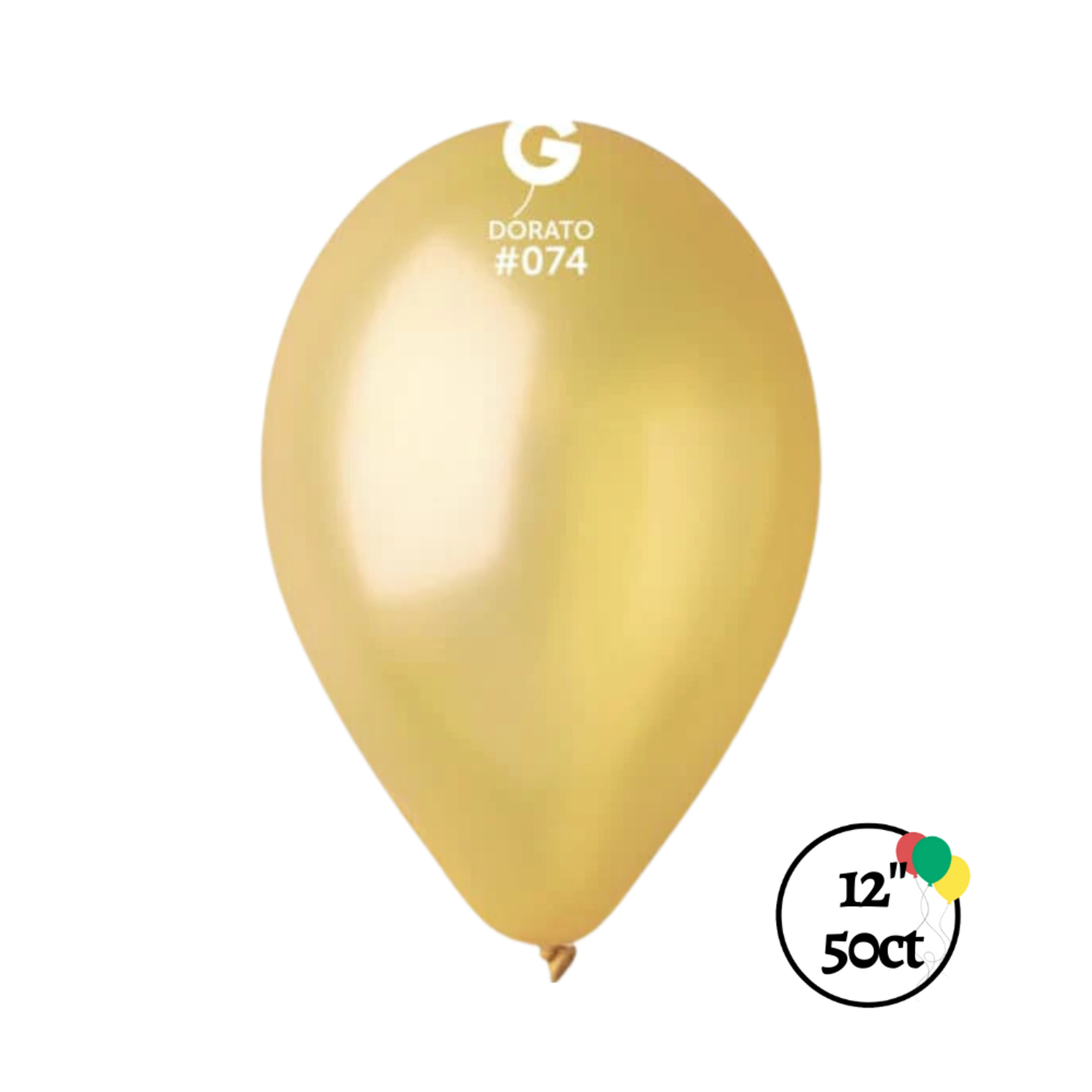 Gemar Gemar 12" Dorato 50ct Balloons