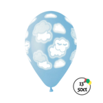 Gemar Gemar 13" Blue Clouds Balloons