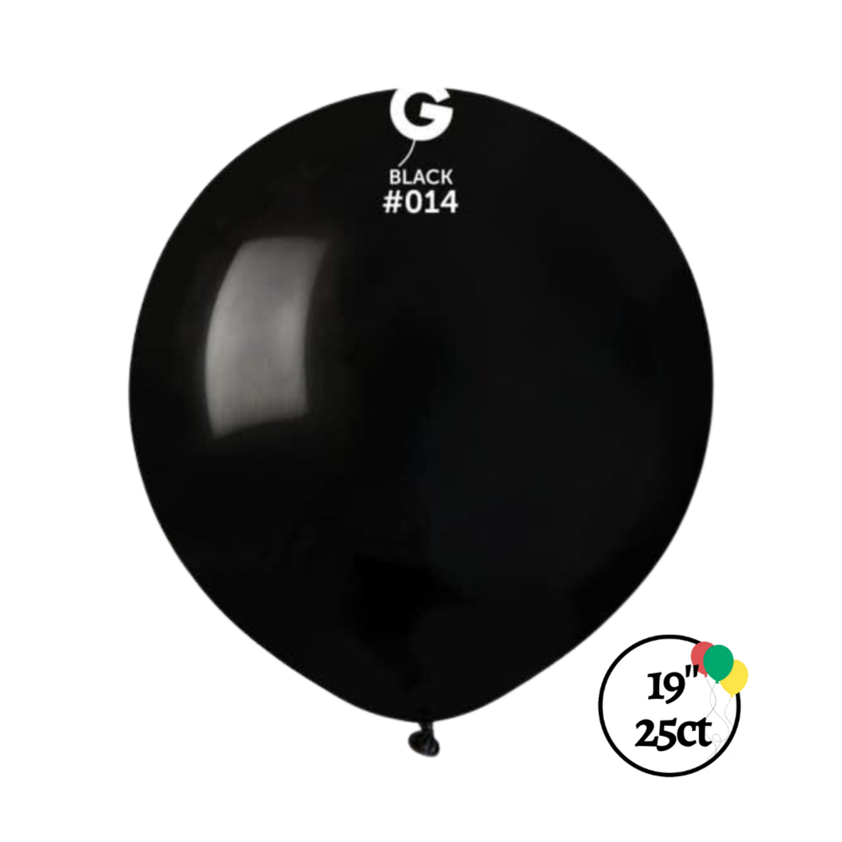 Gemar Gemar 19" Black 25ct Balloon