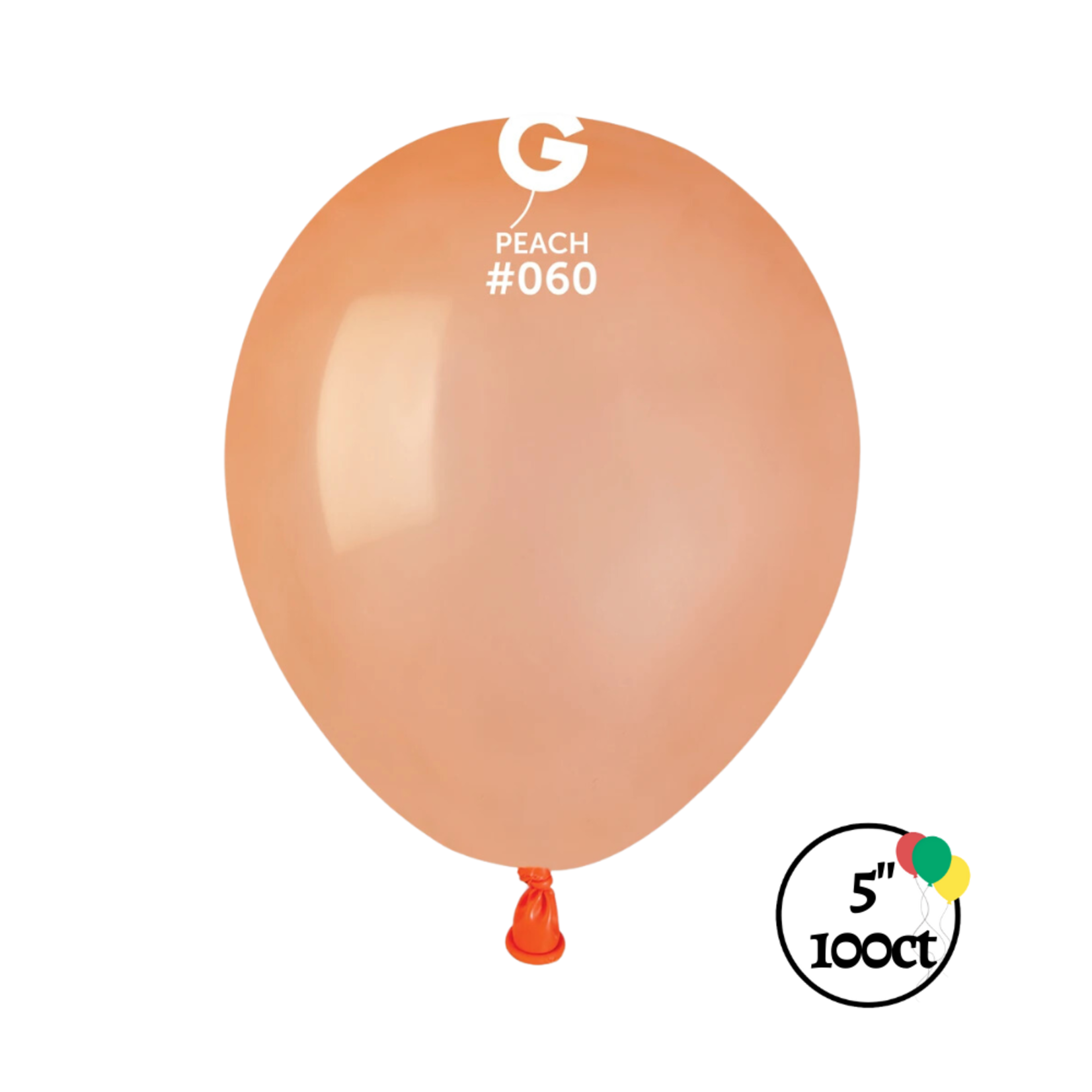 Gemar Gemar 5" Peach 100ct Balloon
