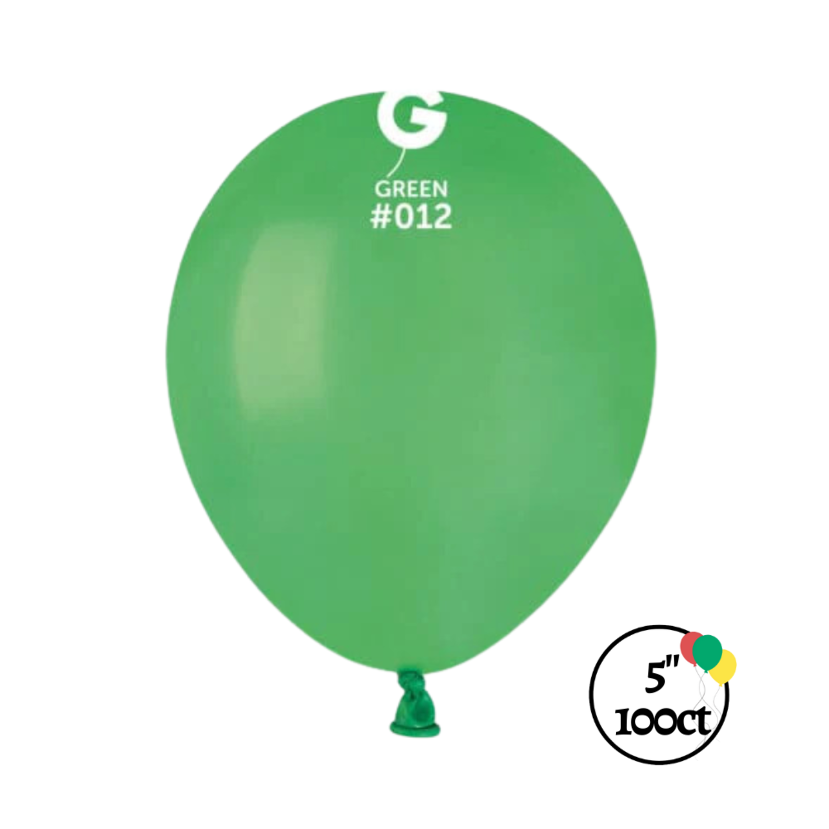 Gemar Gemar 5" Green 100ct Balloon