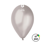 Gemar Gemar 12" Silver 50ct Balloons