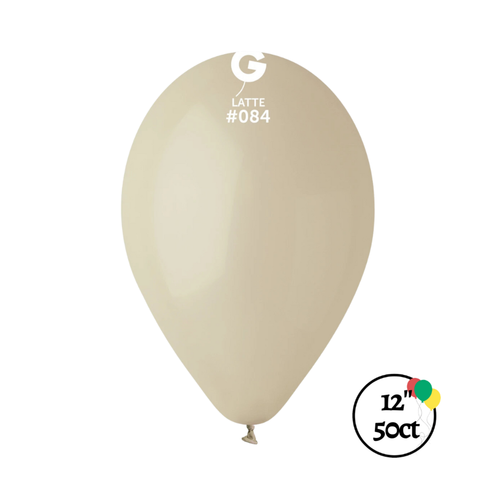 Gemar Gemar 12" Latte 50ct. Balloons