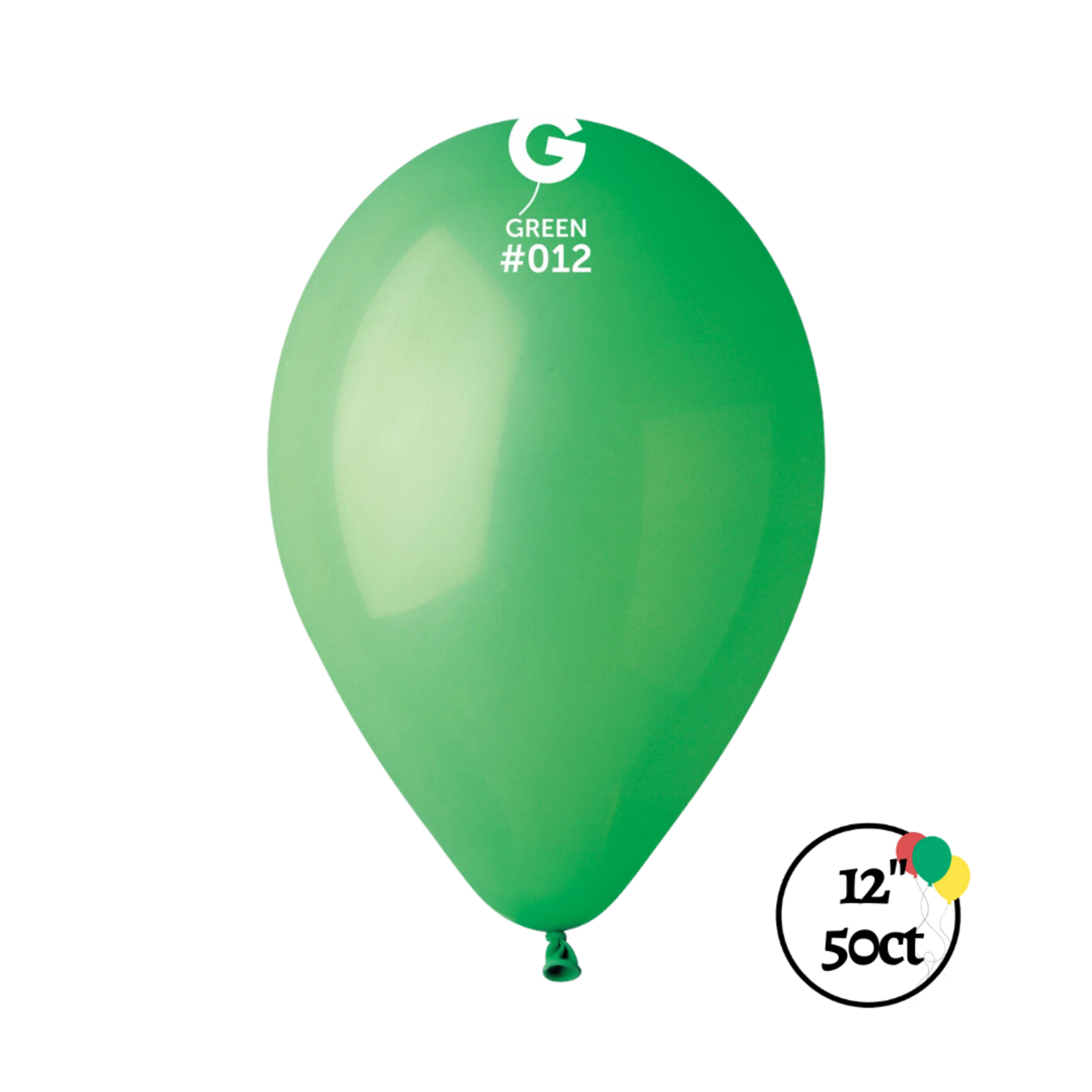 Gemar Gemar 12" Green 50ct Balloon