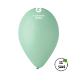 Gemar Gemar 12" Aquamarine Balloon 50ct