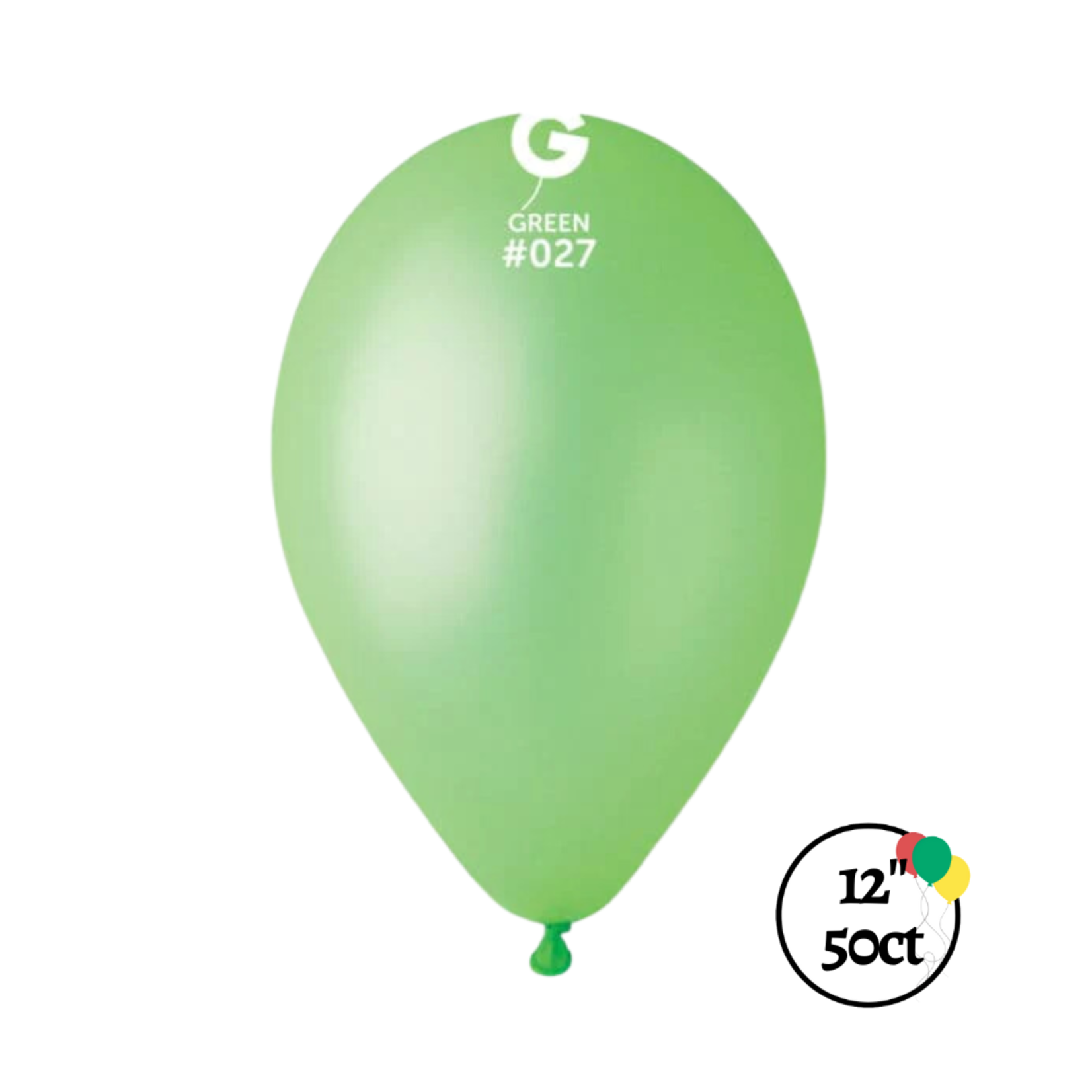 Gemar Gemar 12" Neon Green 50ct Balloons