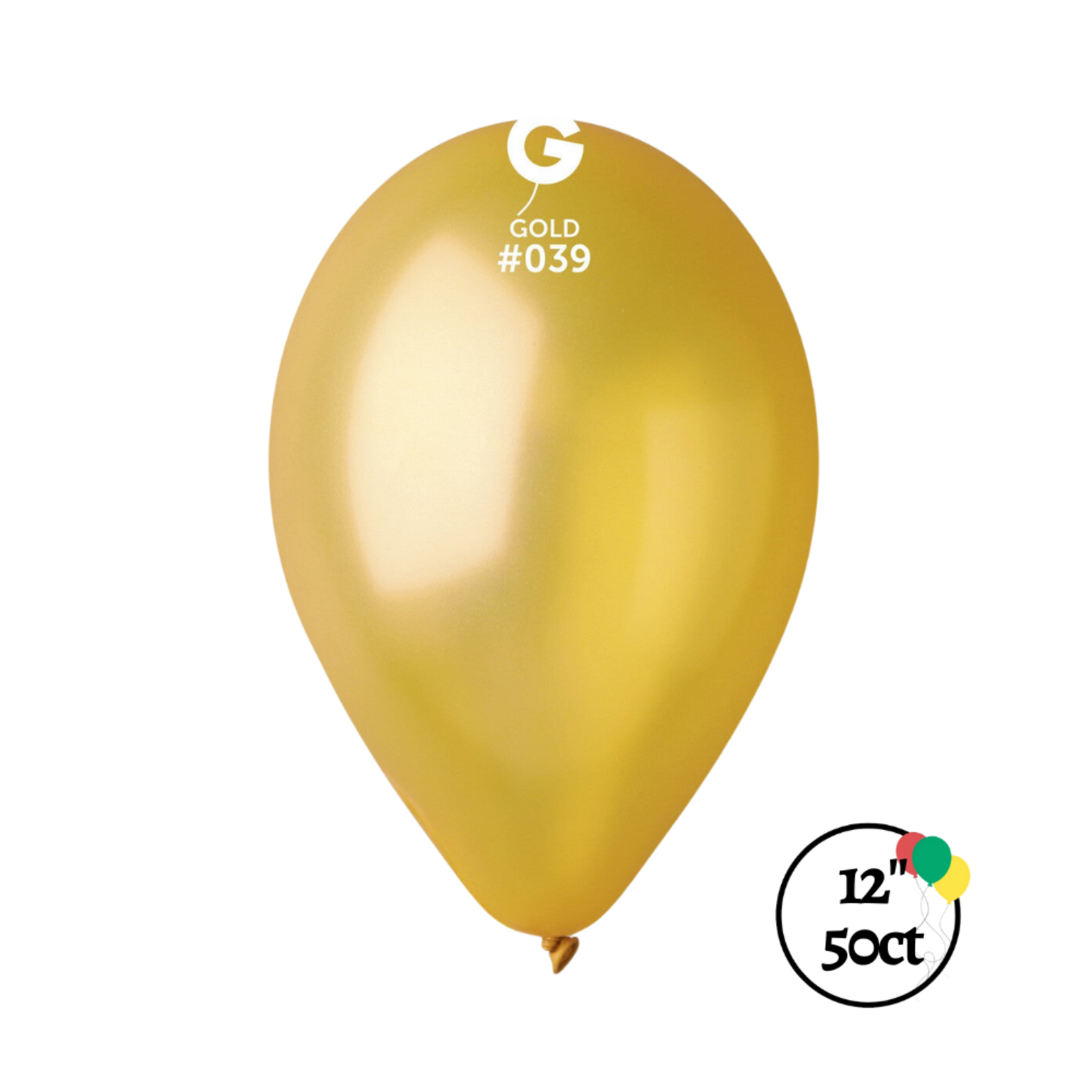 Gemar Gemar 12" Metallic Gold Balloon