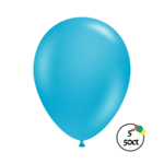 Tuftex 5" Tuftex Turquoise Balloon 50ct