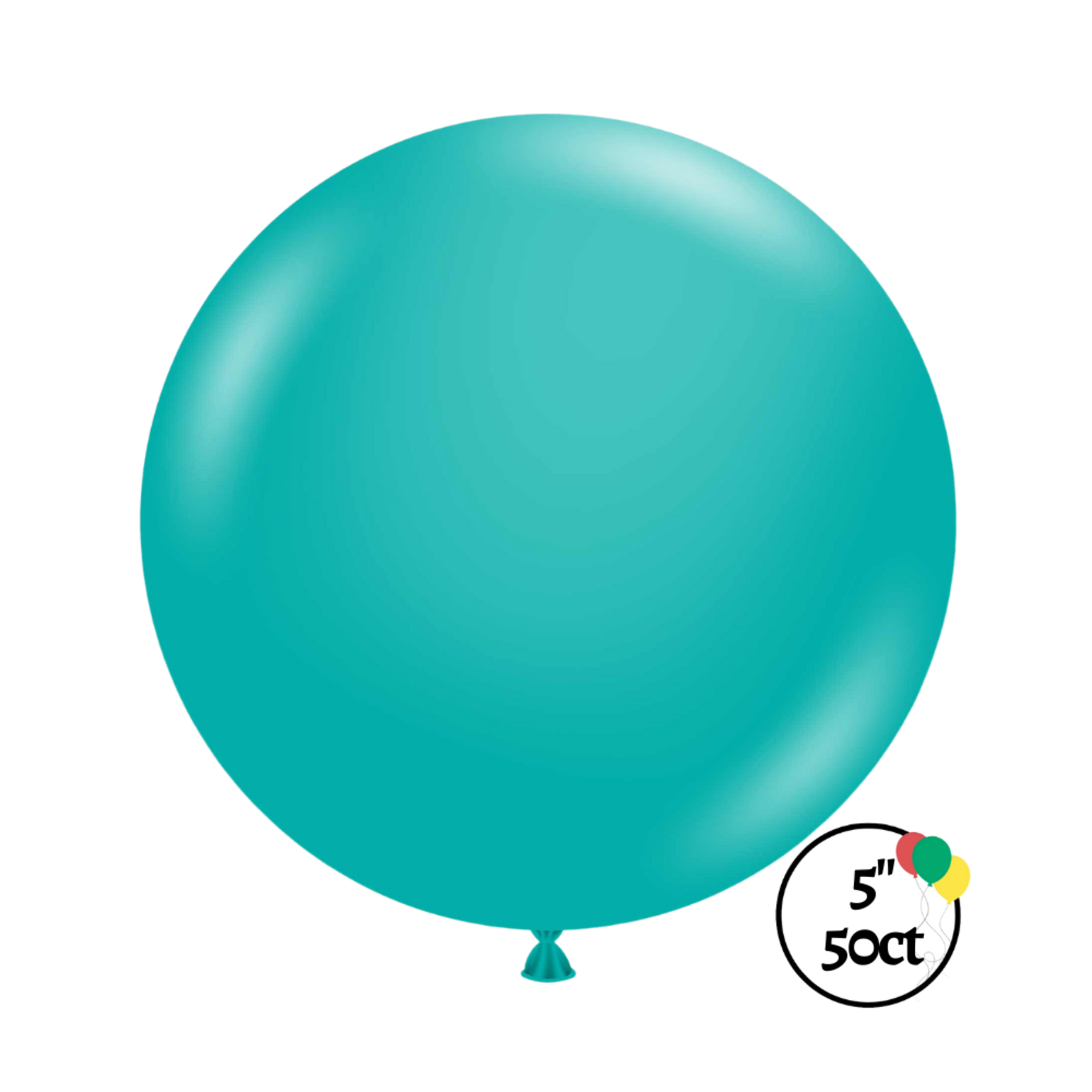 Tuftex 5" Tuftex Teal Balloon 50ct