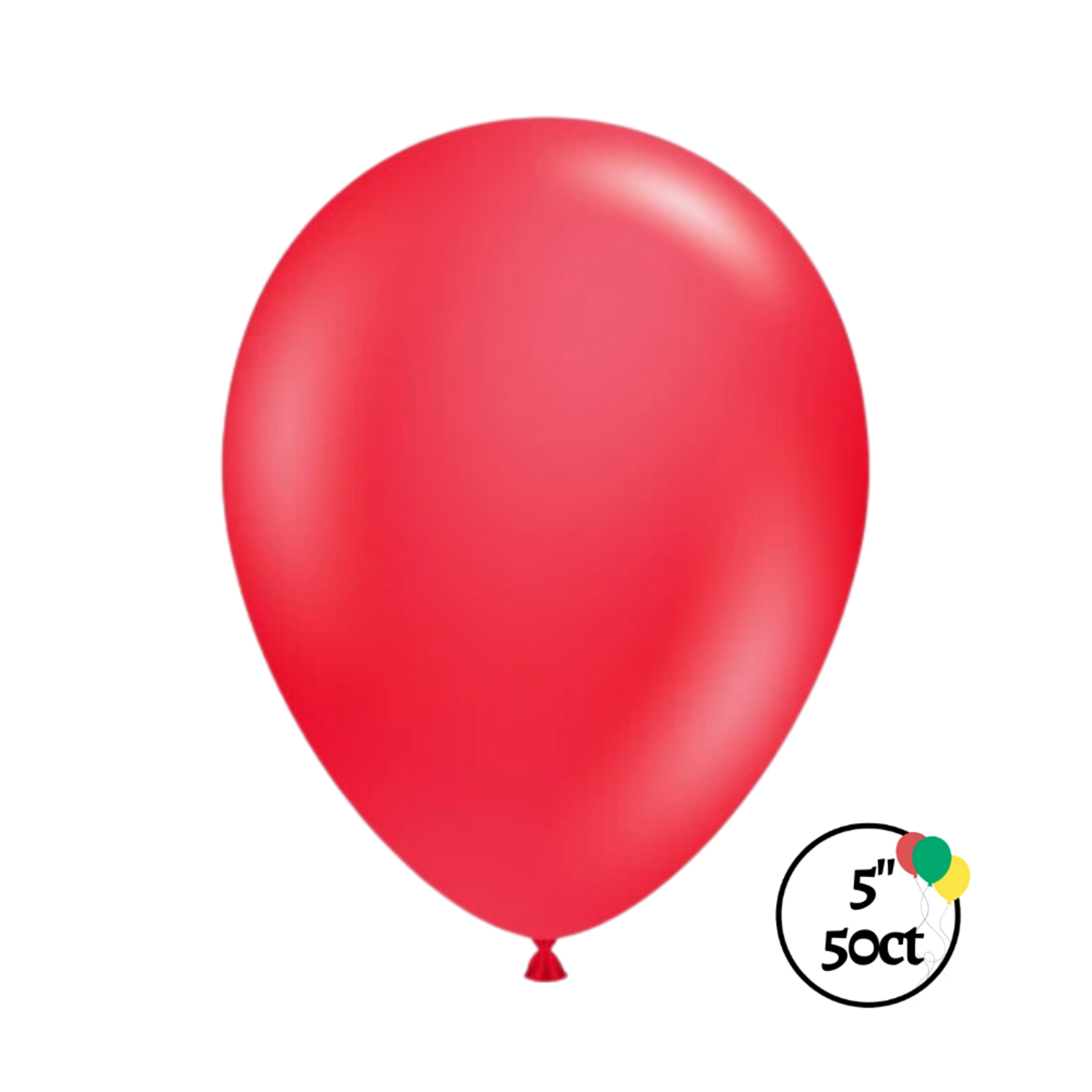 Tuftex 5" Tuftex Red Balloon 50ct.
