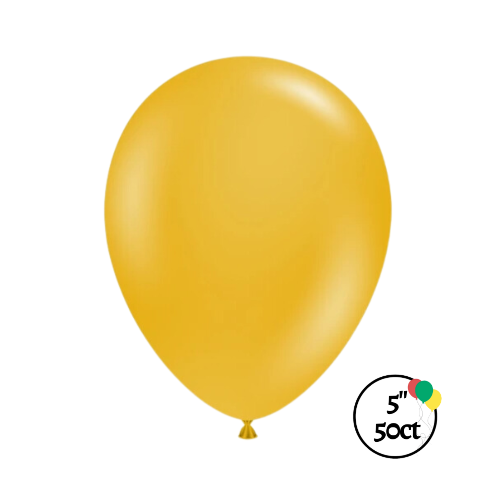 Tuftex 5" Tuftex Mustard Balloon 50ct