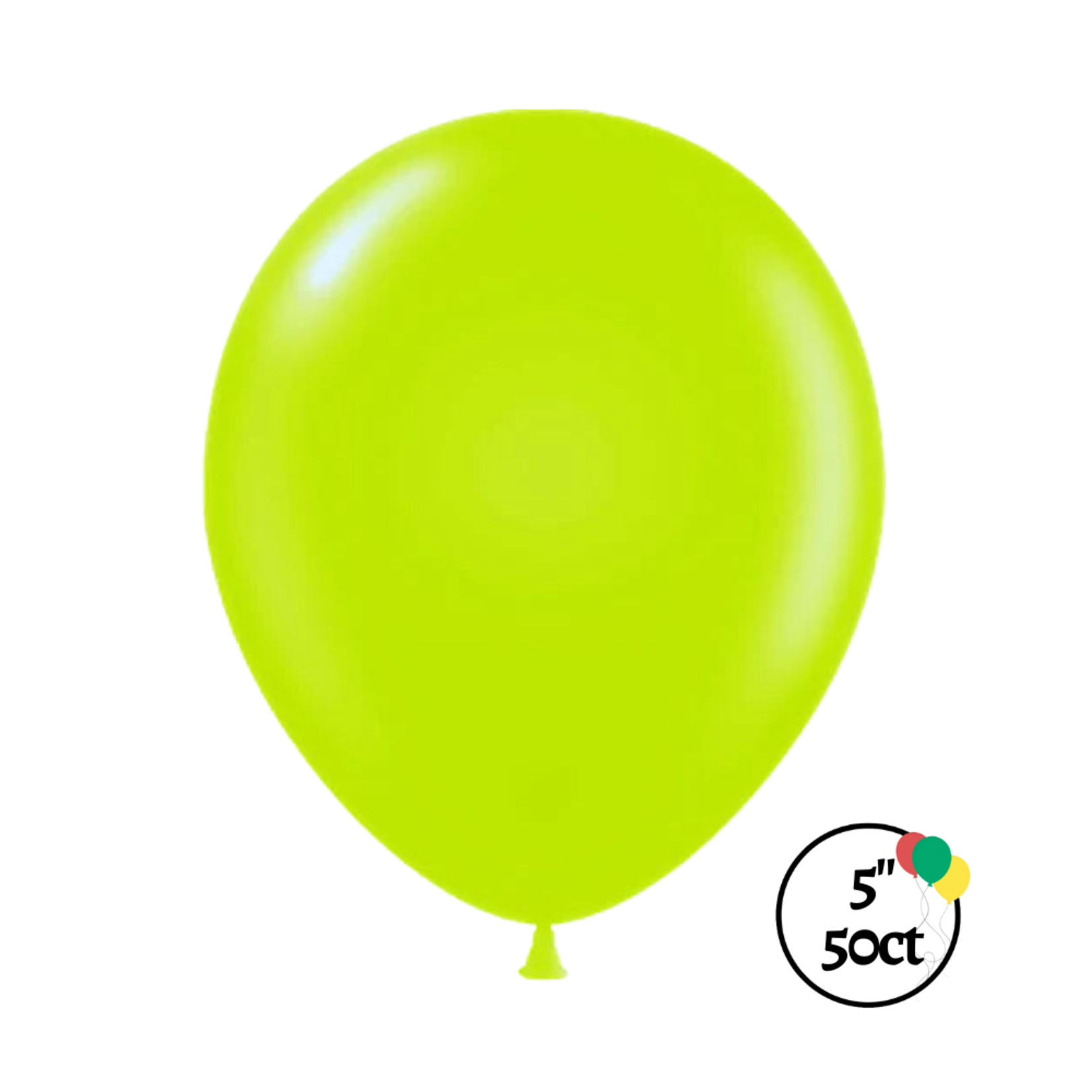 Tuftex 5" Tuftex Lime Green Balloon 50ct