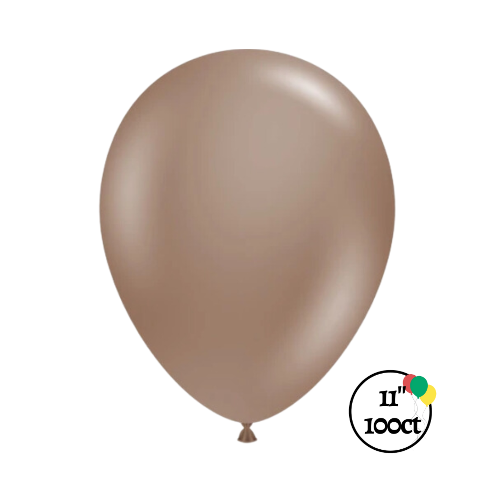 11" Tuftex Cocoa 100ct Balloon