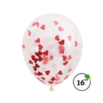 Heart Confetti Balloons 6ct
