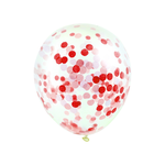 Red Confetti Balloons 6ct