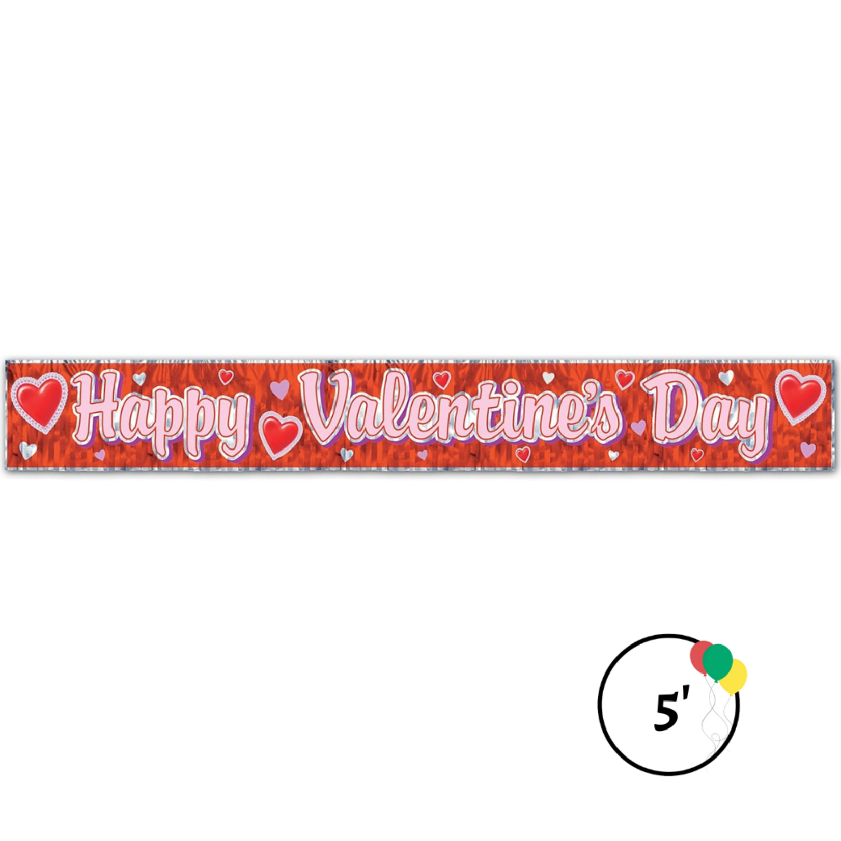 Valentine Day Fringed Banner