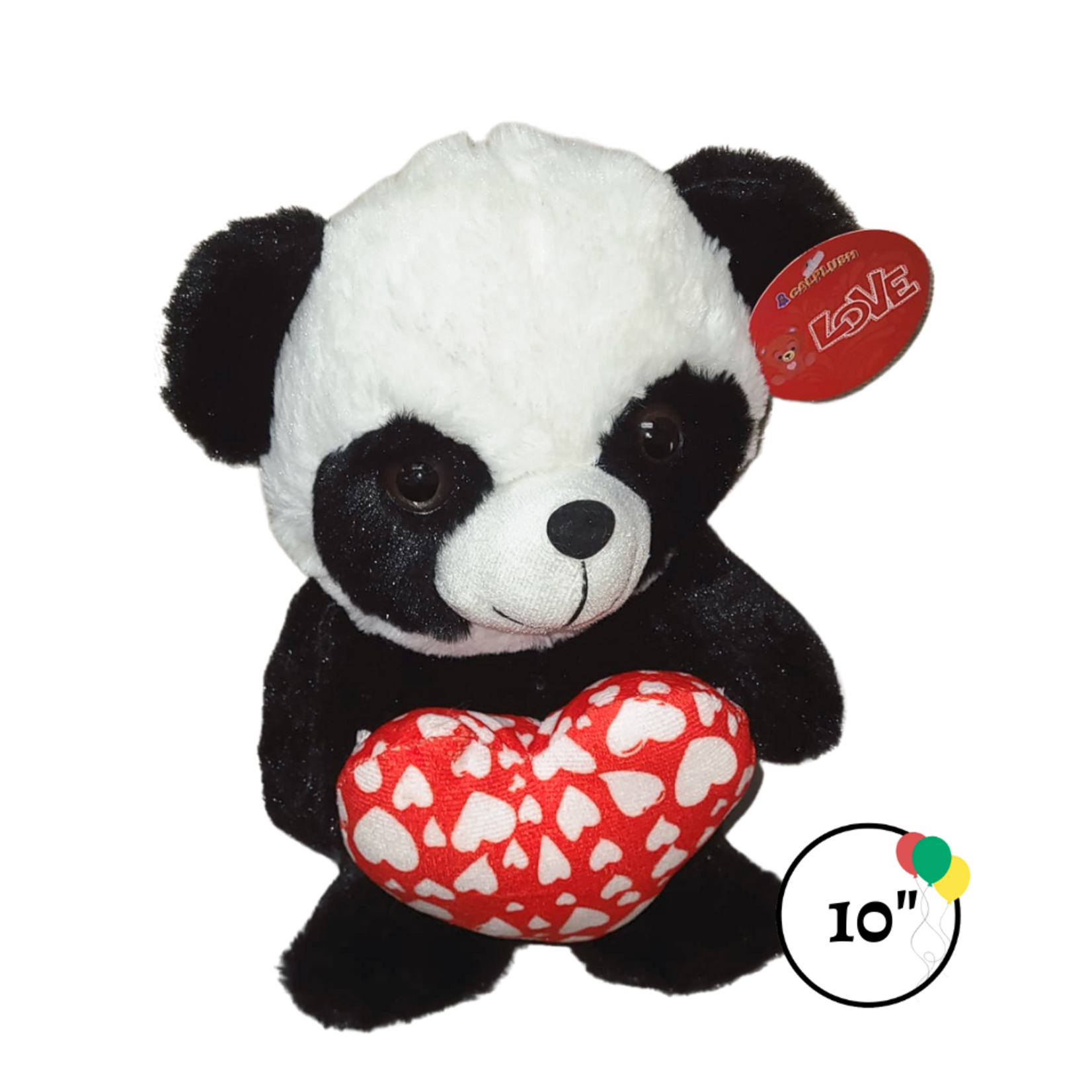 10" Panda with Heart