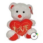 14" Musical Bear w Heart