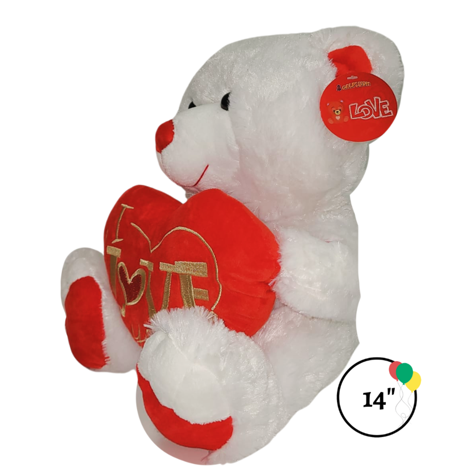 14" Musical Bear w Heart