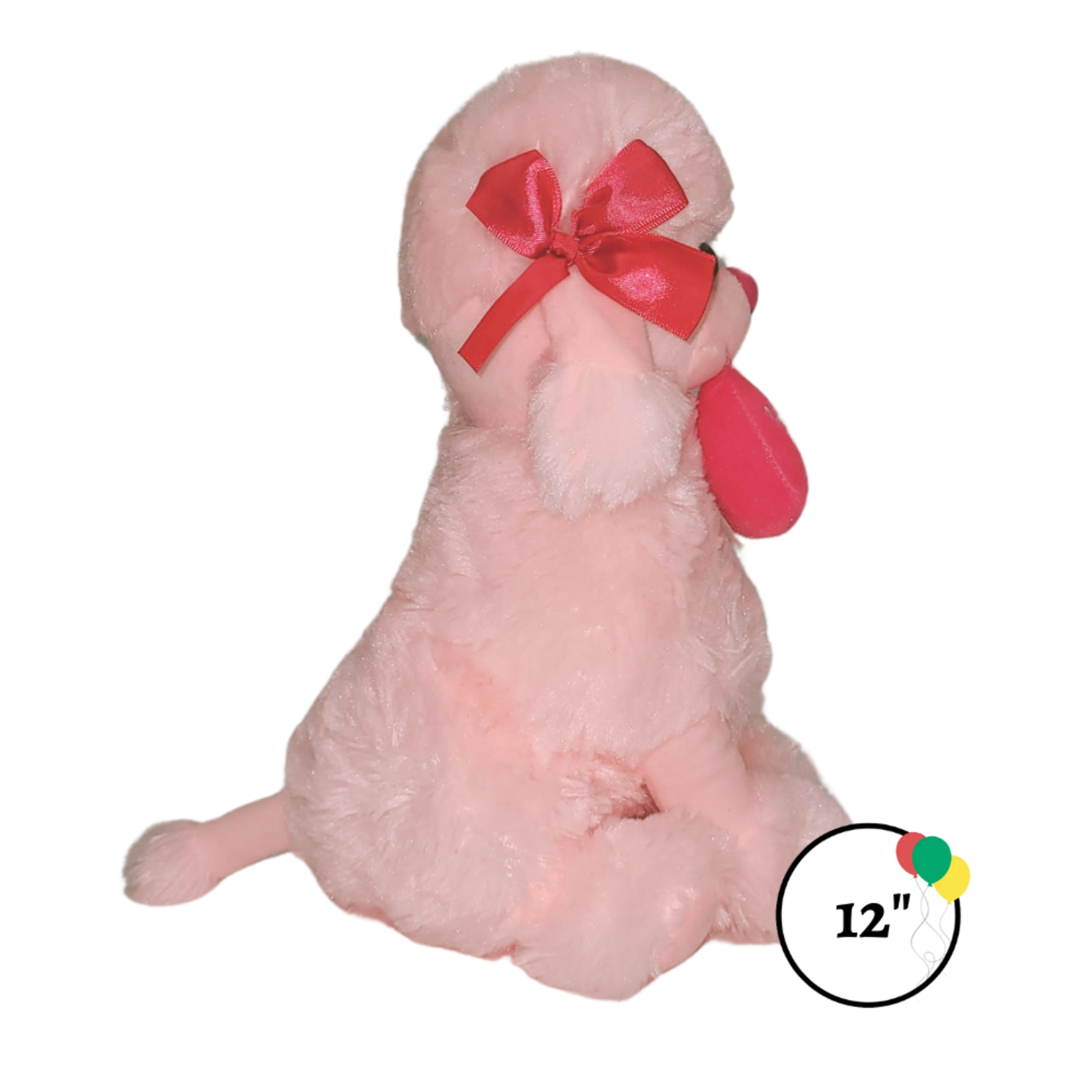12" Pink Musical Poodle