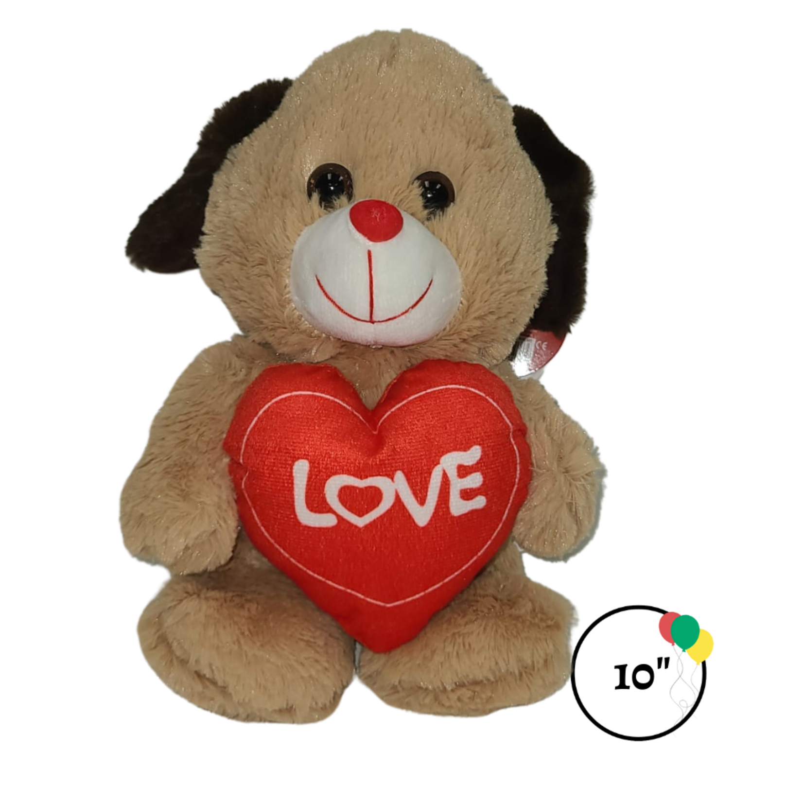 10" Puppy w Heart