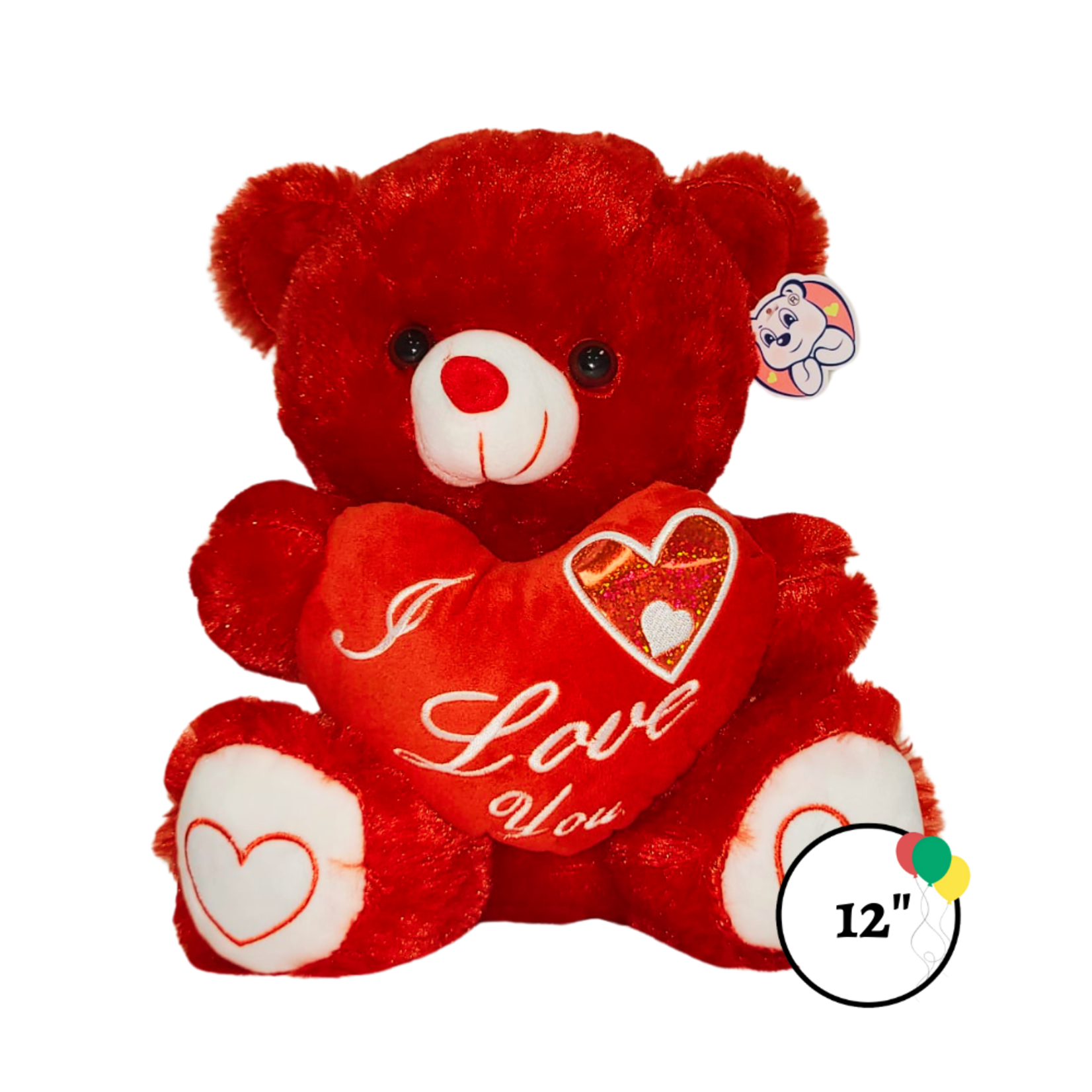 12" Red Valentines Day Plush