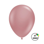 Tuftex 11" Tuftex  Canyon Rose 100ct Balloon