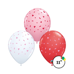 Qualatex Qualatex 11" Hearts & Sprinkles Latex Balloons