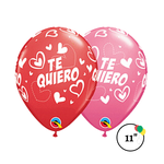 Qualatex Qualatex 11" Te Quiero Mix & Match Hearts Latex Balloons