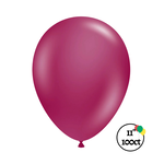 Tuftex Tuftex 11" Crystal Burgundy Balloon 100ct