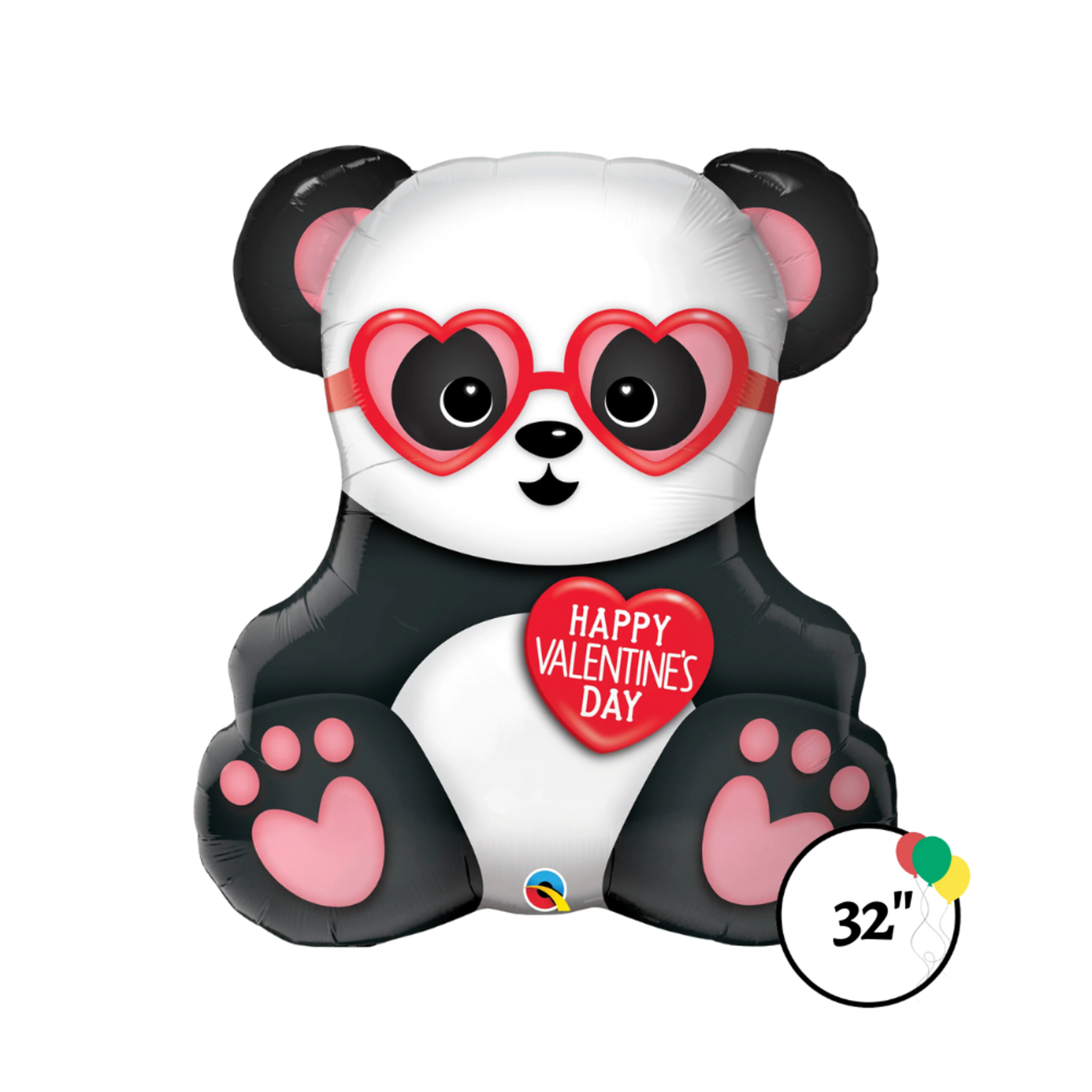 Qualatex Valentine's Day Lovely Panda 32" Balloon