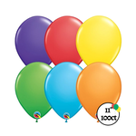 Qualatex Qualatex 11" Rainbow Latex Balloons 100ct.