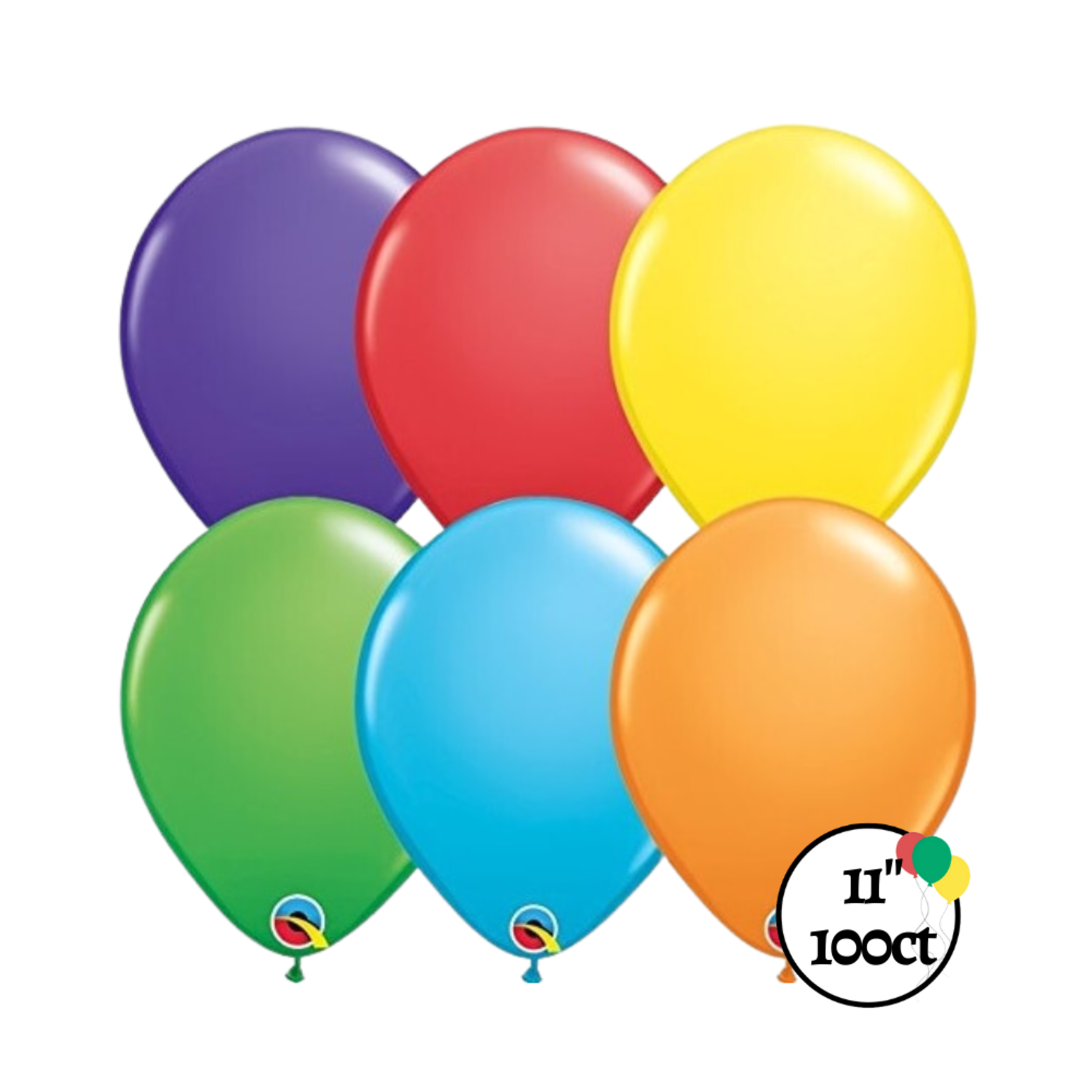 Qualatex Qualatex 11" Rainbow Latex Balloons 100ct.