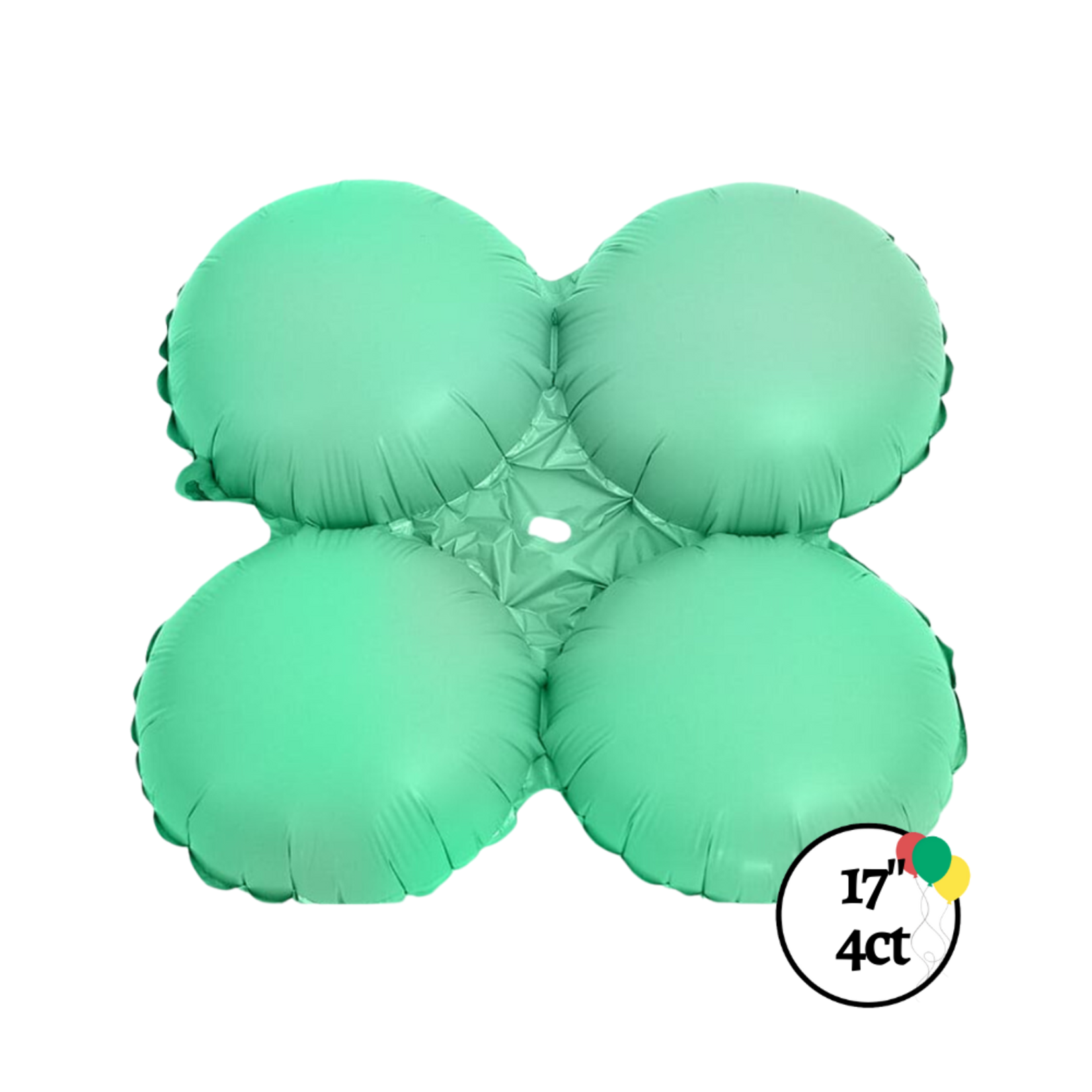 17" Macaron Seafoam Quad Balloon 4ct