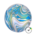 16" Blue Marble Orbz Balloon