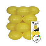 17" Macaron Yellow Quad Balloon 4ct